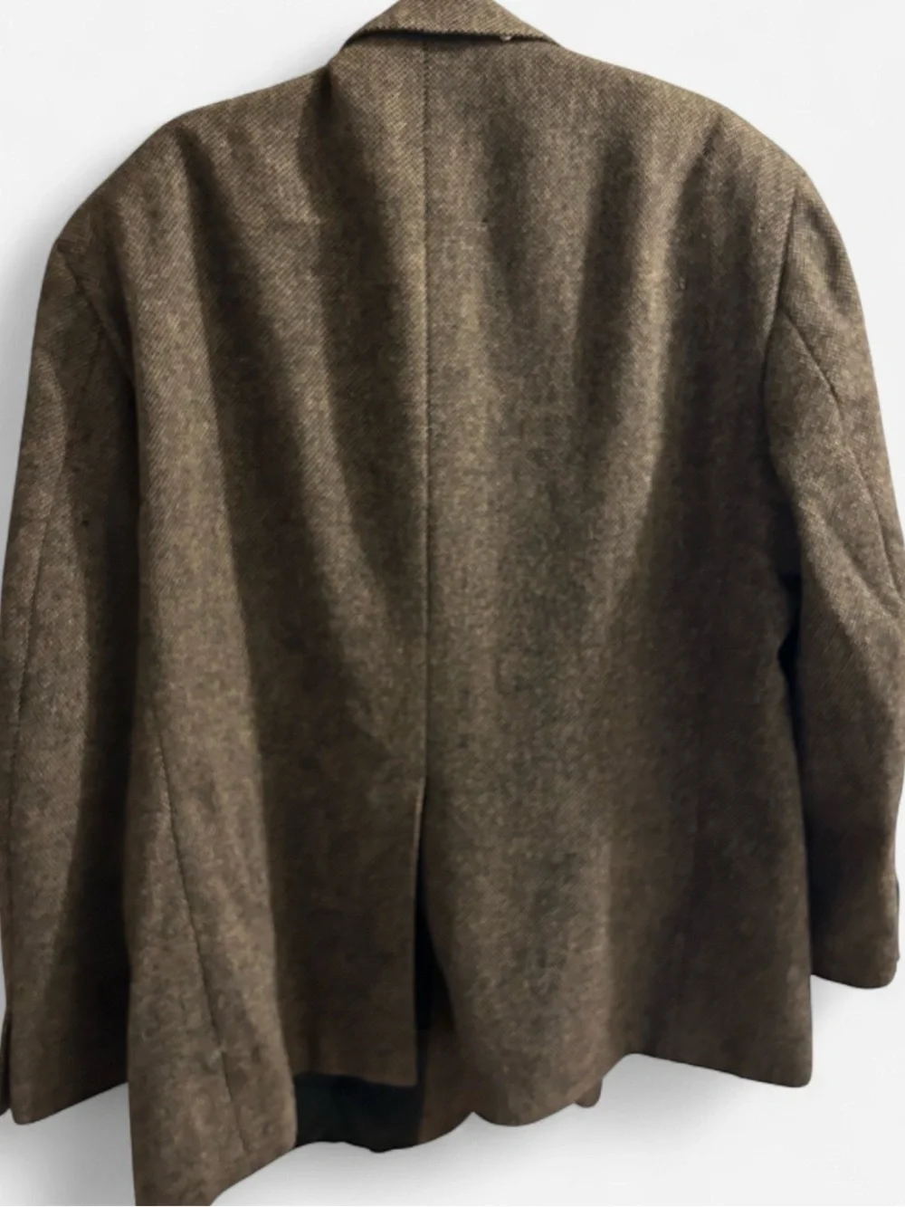 RAFAEL Brown Tweed Sport Coat with Black Satin Lining